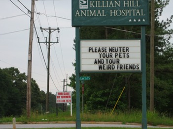 Please neuter your pets and weird friends